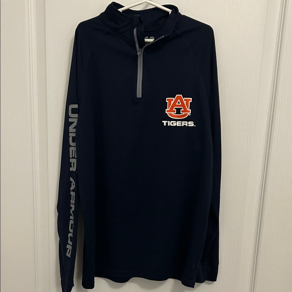 Under Armour Navy Auburn Tigers Quarter-Zip Youth Large